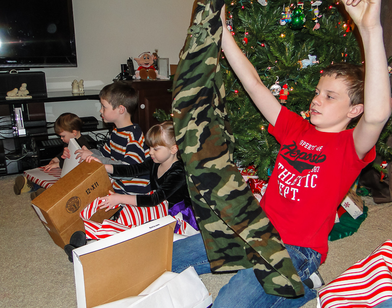 It's also a tradition for that gift to be a brand new pair of pajamas that they wear the next morning. (352.08 KB)